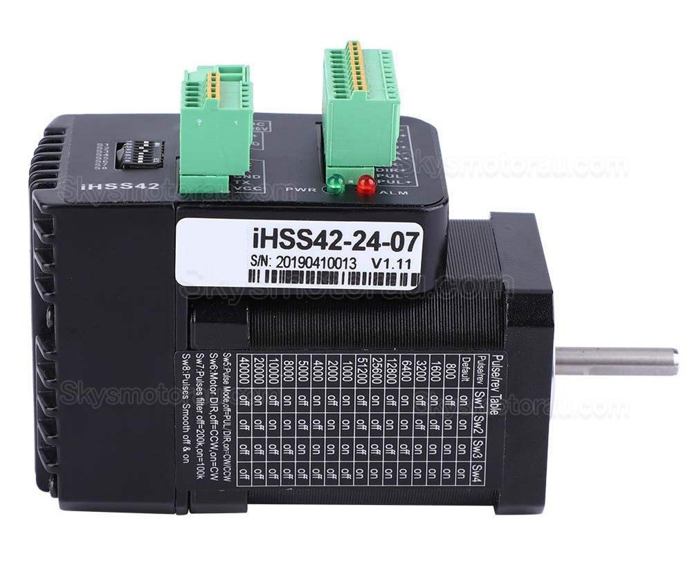 JMC iHSS42-24-07 Nema17 Closed Loop Integrated Stepper Motor 1.8 Deg 0.7Nm 24V 2 Phase